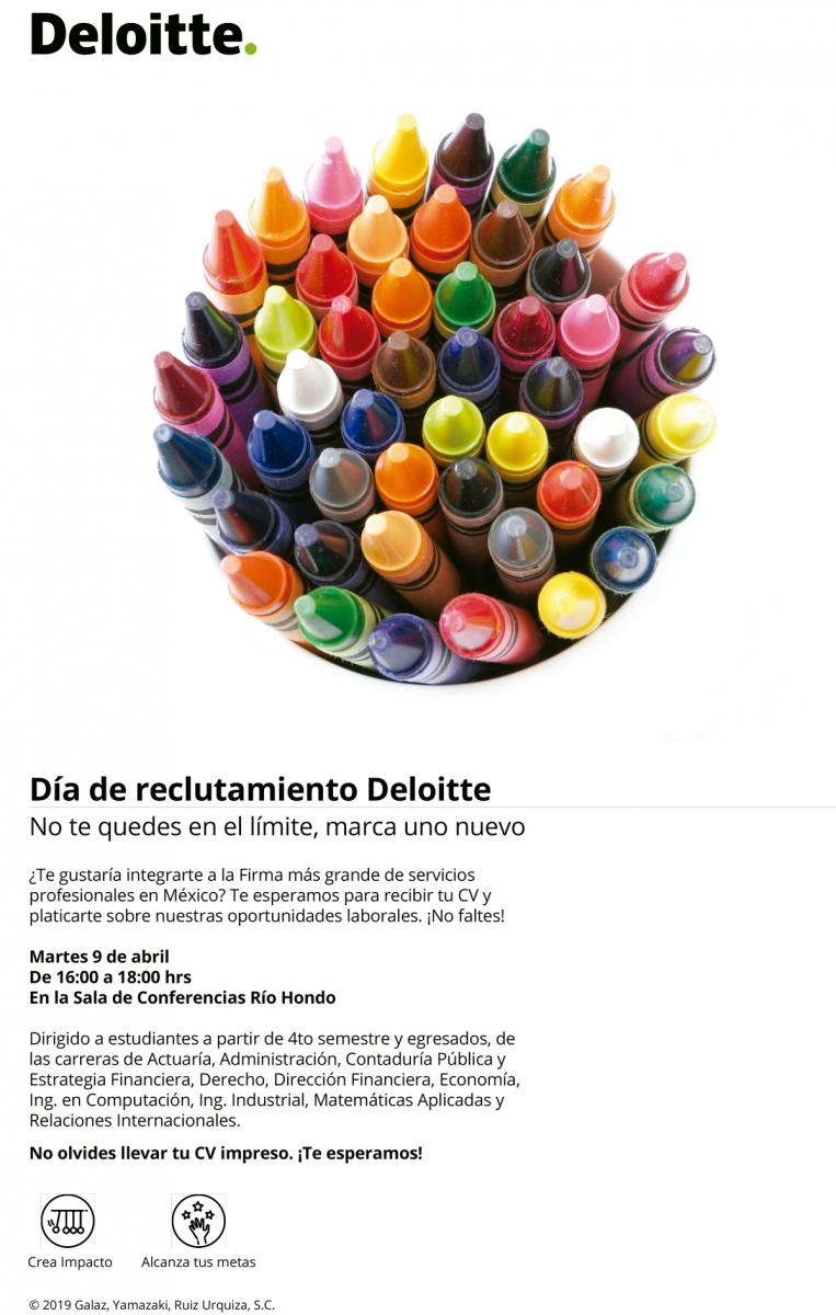 Bolsa de Trabajo invita a la presentaci n de Deloitte